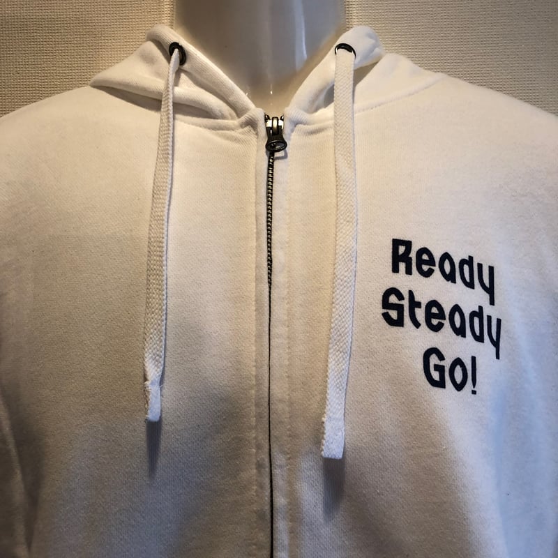 LP003-3 ジップアップロゴパーカーライトモデル WHITE/NAVY | Ready