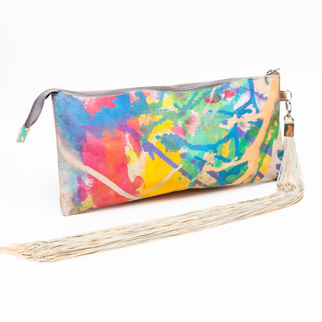 tail tale clutch bag#05 (canvas)【クラッチバッグ】