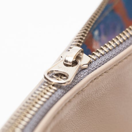 tail tale clutch bag (leather)beige#01【クラッチバッグ】