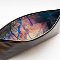 tail tale clutch bag (leather)black#02【クラッチバッグ】