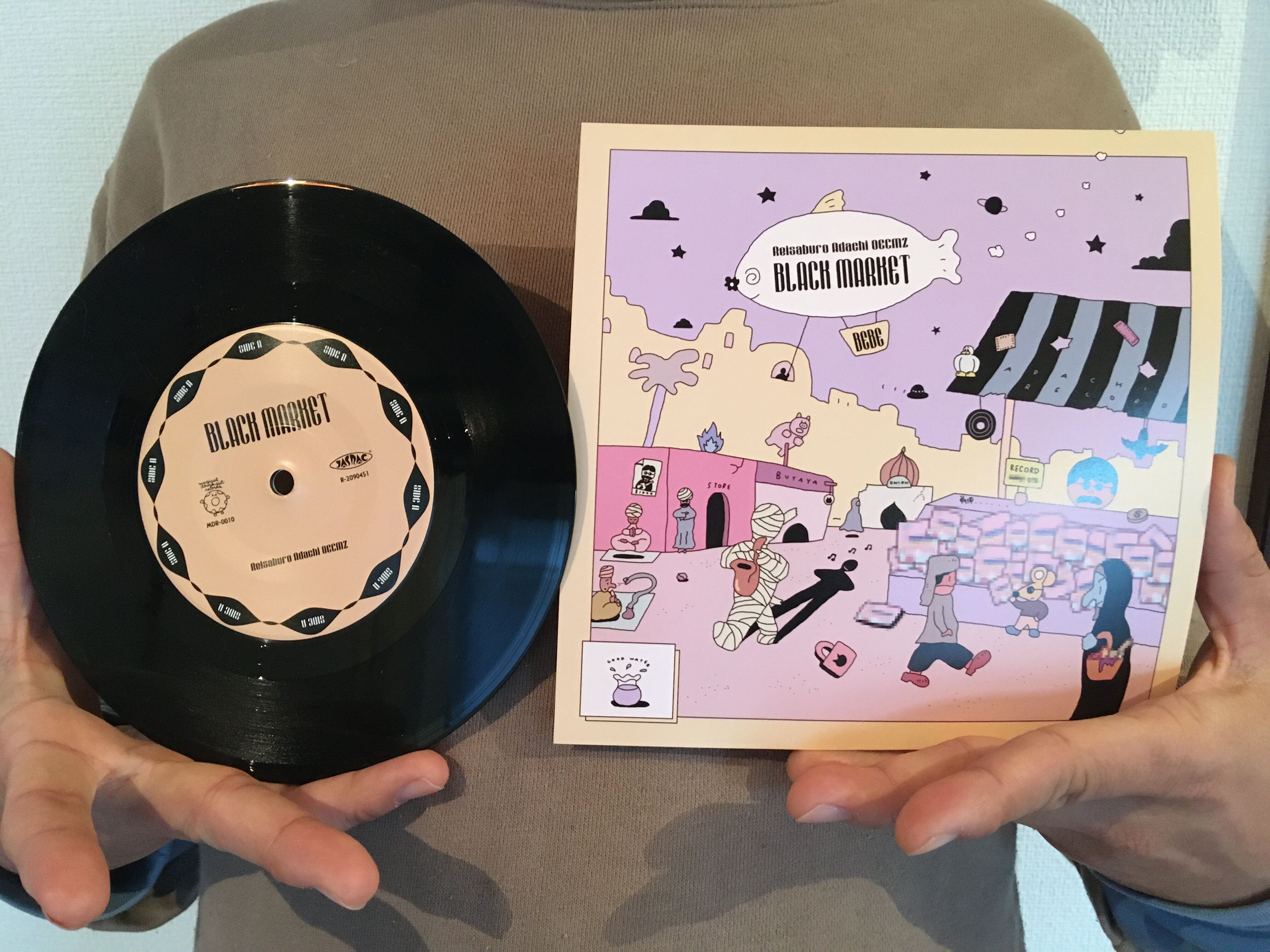 極美品 2LP EVISBEATS/AMIDA KREVA,茂千代参加 レコード 限定500枚】あだち麗三郎と美味しい水 7