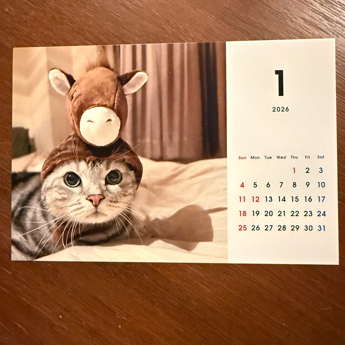 2026アラン卓上カレンダー （木製スタンドあり／なし） | Alain's STORE