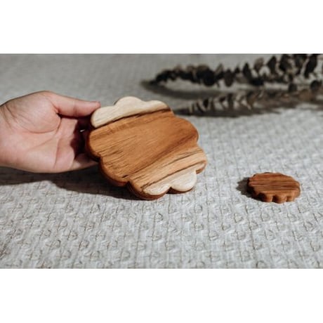 Wood cutlery rest flower / カトラリーレスト