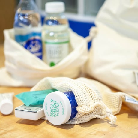 5 COTTON MESH BAGS WITH POUCH/オーガニックコットン