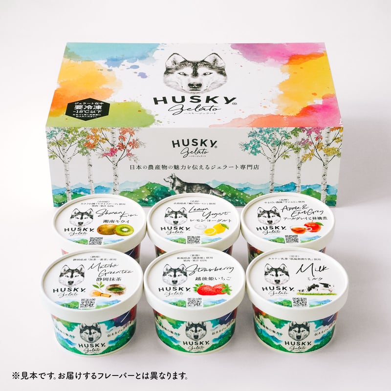 季節のジェラートセット / 6個入 | HUSKY GELATO