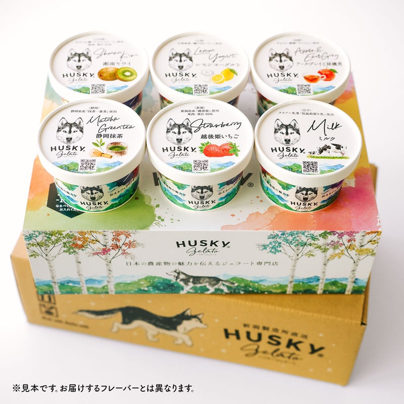 季節のジェラートセット / 6個入 | HUSKY GELATO