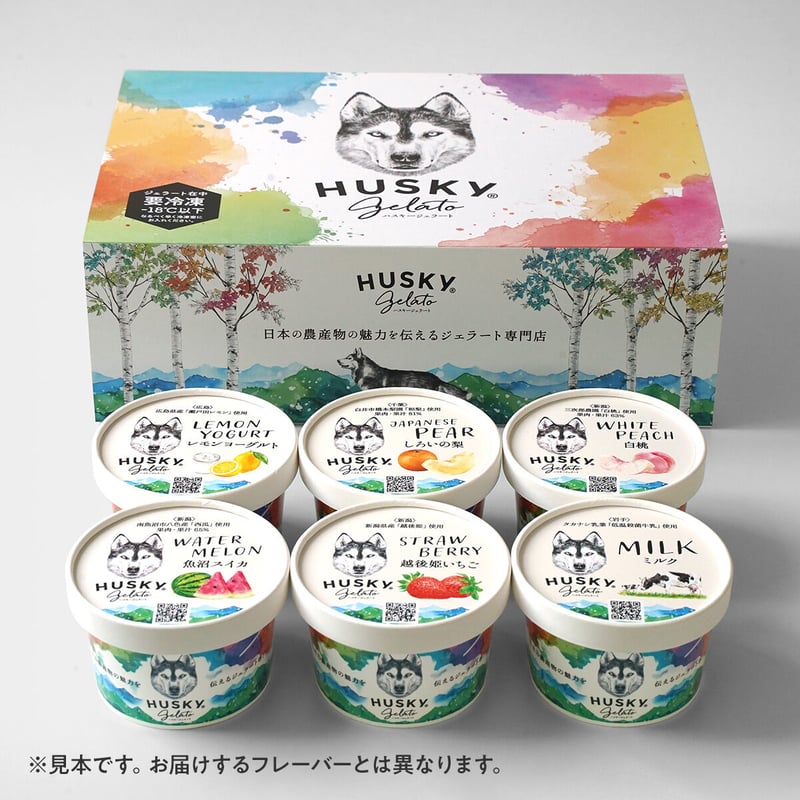 季節のジェラートセット / 6個入 | HUSKY GELATO