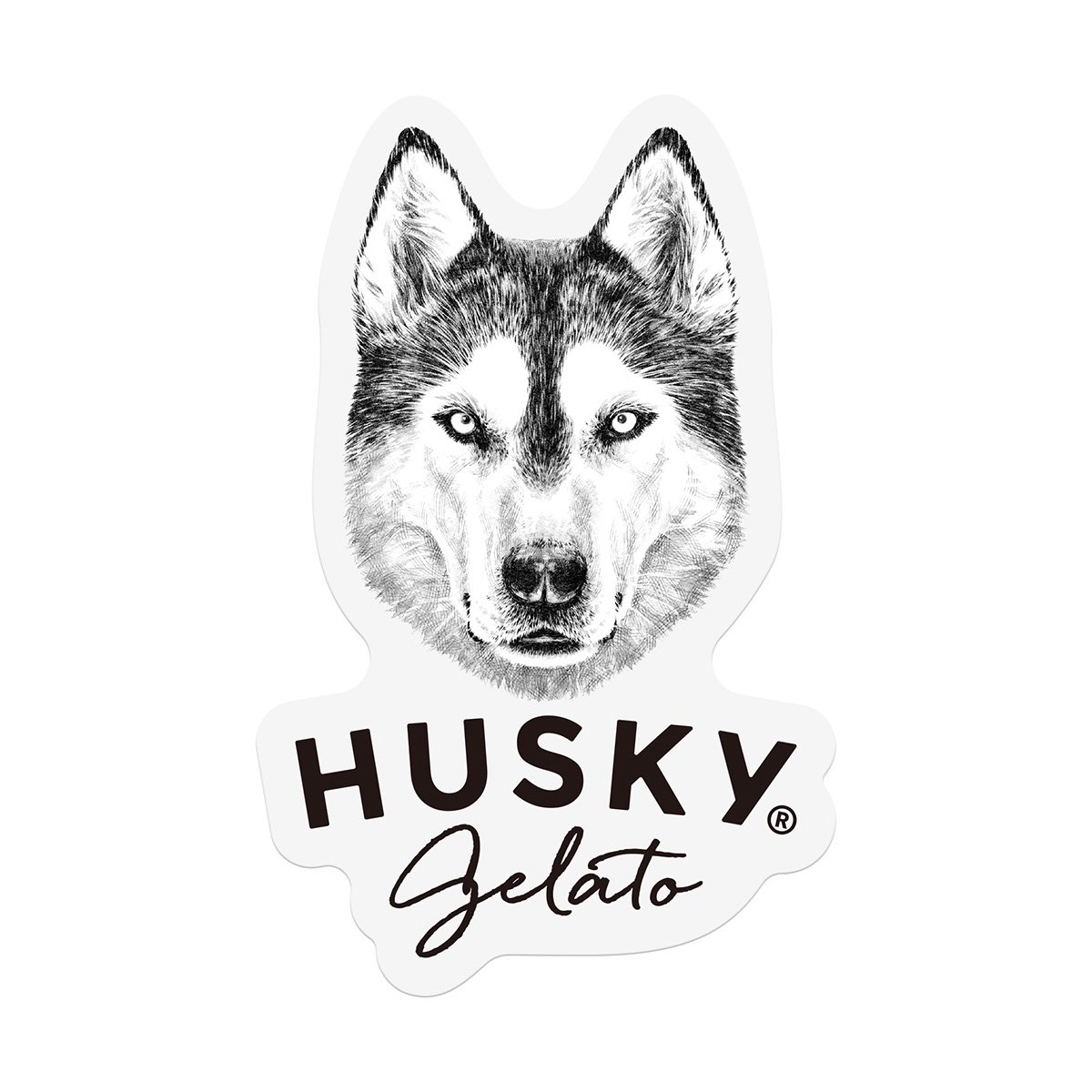 HUKSY ステッカー／オフィシャルロゴ | HUSKY GELATO
