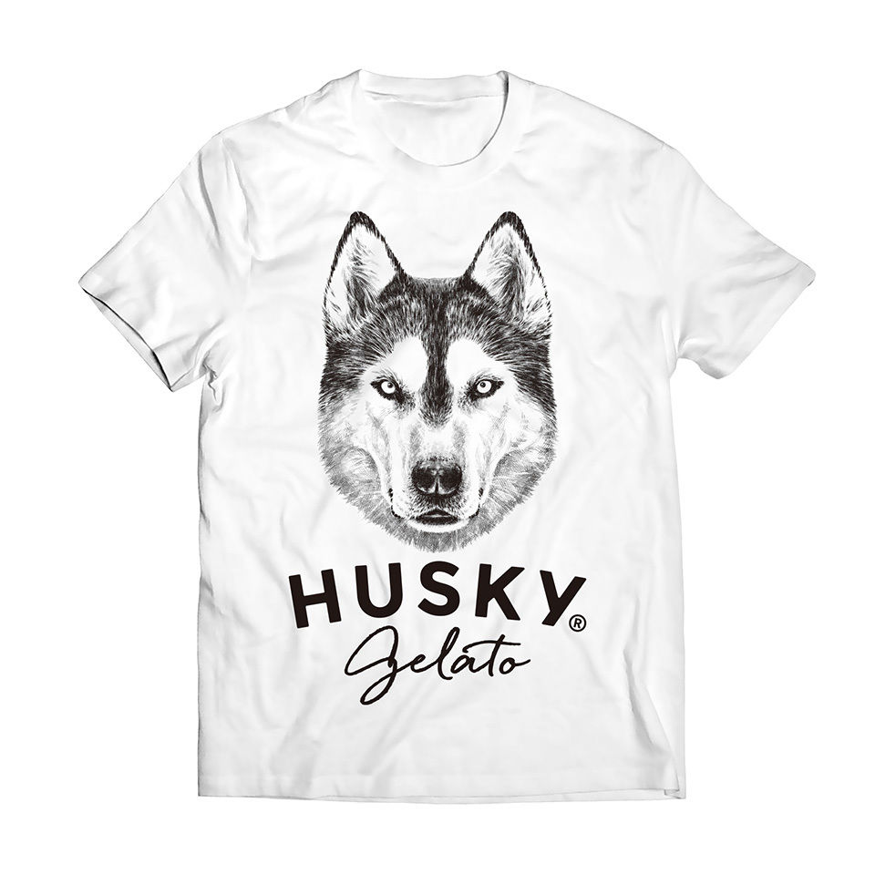 HUSKY Tシャツ / 公式ロゴ / ホワイト | HUSKY GELATO