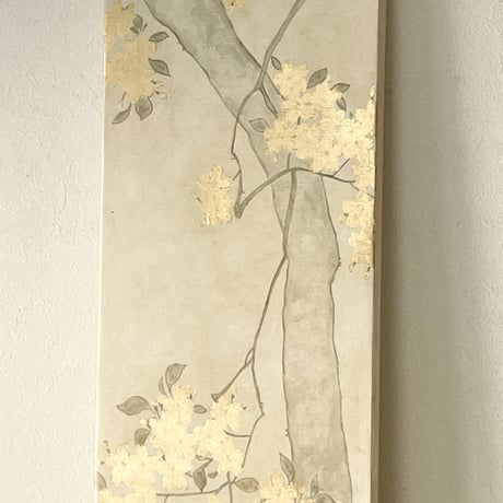 四季草花図　春