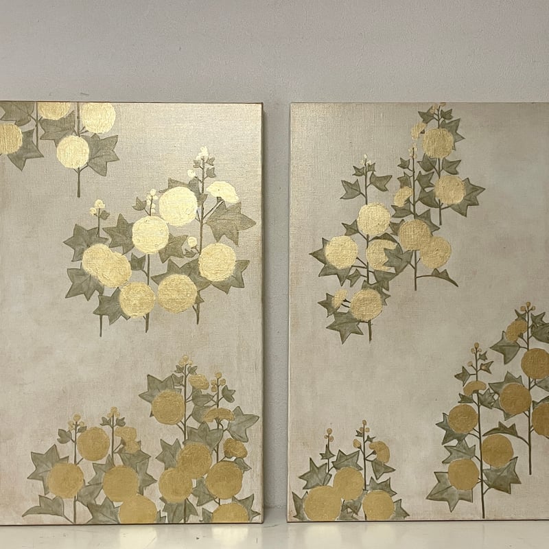 立葵 油絵 P6(409×273mm) 立葵 油絵 P6(409×273mm) 立葵油絵P6(409