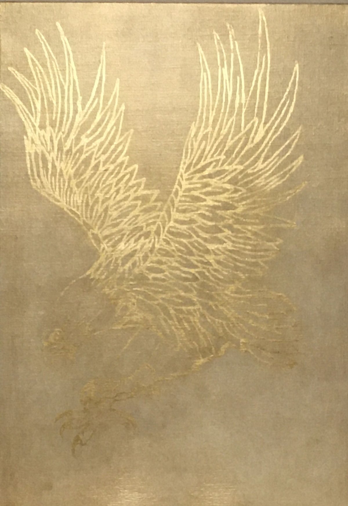 ビーズアート 鷲の絵画 金色フレーム ビーズアート 鷲の絵画 金色フレーム