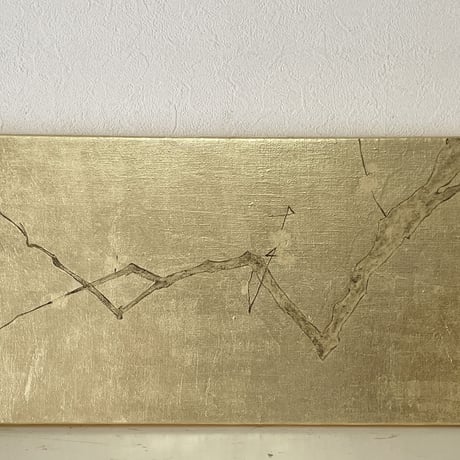 金に梅の枝