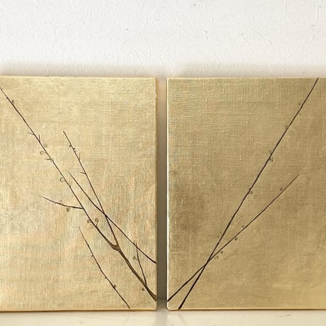 金に梅図1