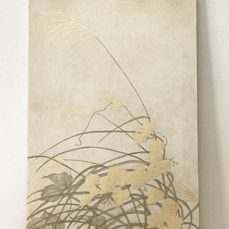秋草図