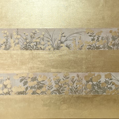 春草花図