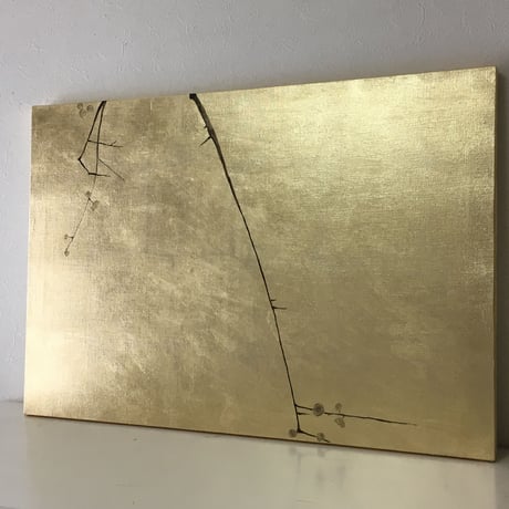 S様オーダー品　金に梅図2