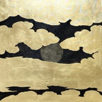 雲間の月
