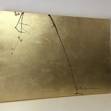 S様オーダー品　金に梅図2