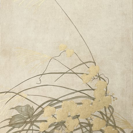 秋草図