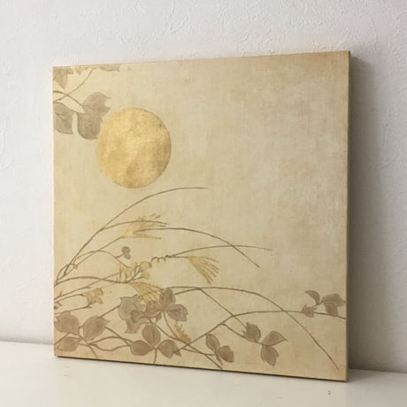 月と秋草図