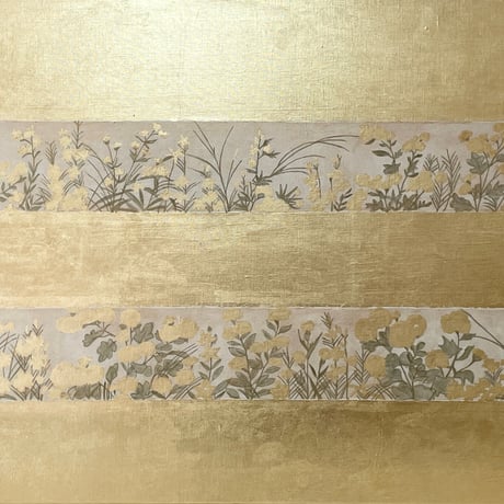 春草花図