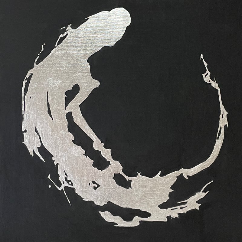 ぷ*ん様 手作り額付き絵画 title「引き寄せニャンコ」 円 | AKIKO KONDO