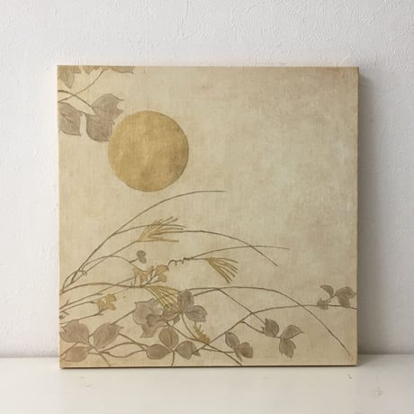 月と秋草図