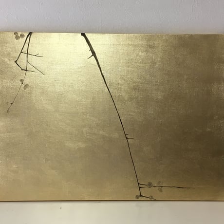 S様オーダー品　金に梅図2