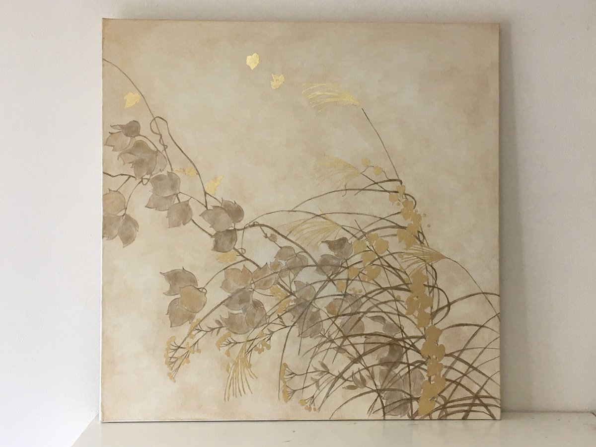 秋草（美人画・A2サイズ） 秋草図1 | AKIKO KONDO