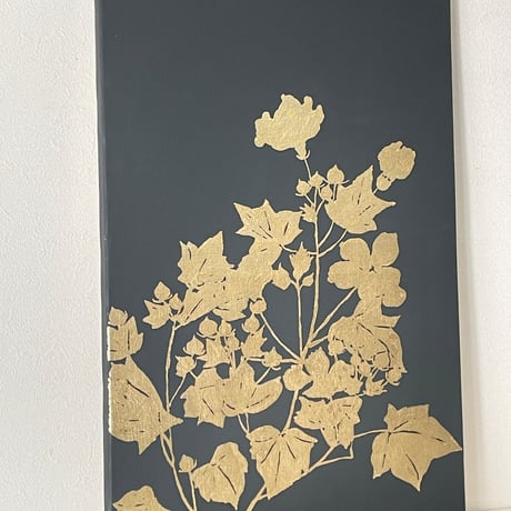 金に芙蓉図