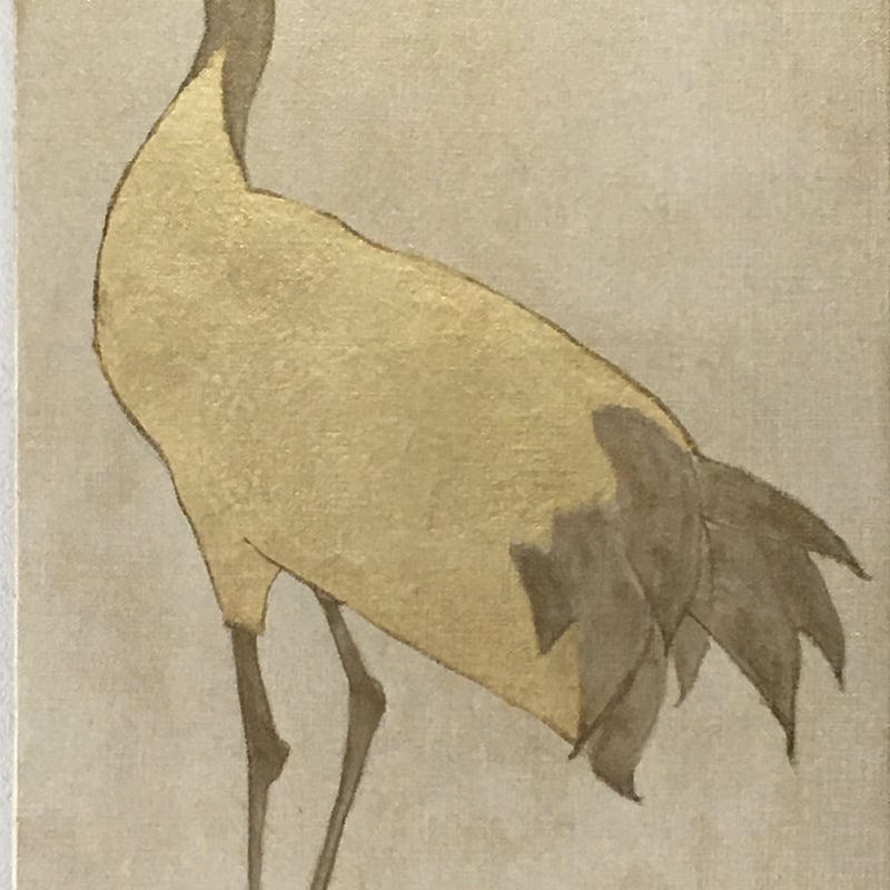 鶴　絵画 鶴3 | AKIKO KONDO