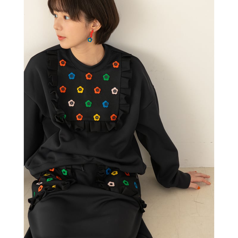 Flower Sweat Skirt | HOWTOVENUS