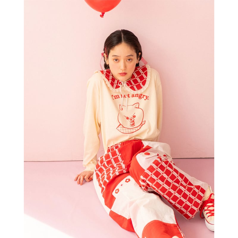 ハンドメイドなな Patchwork Park Pants - RED | HOWTOVENUS
