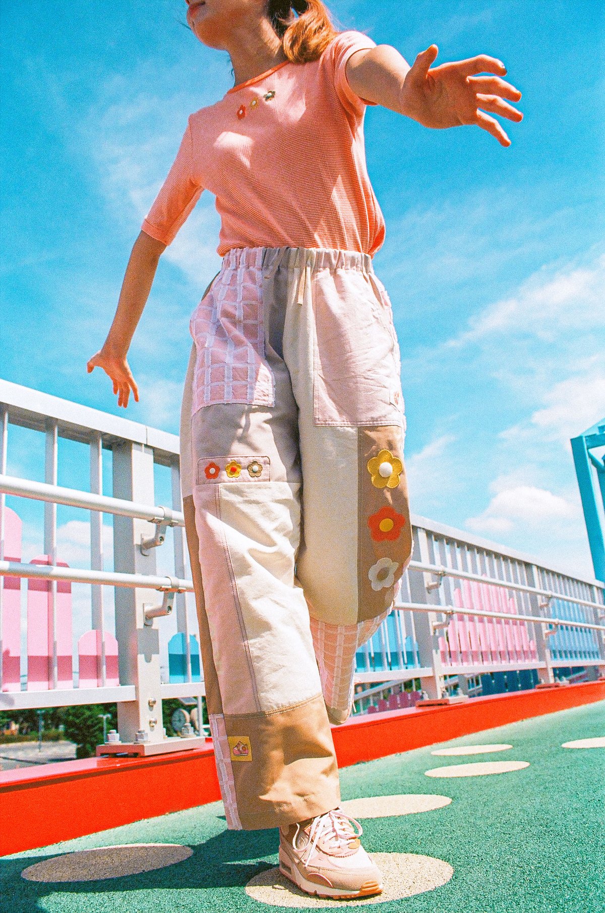 パンツ park Patchwork Park Pant - Pink | HOWTOVENUS