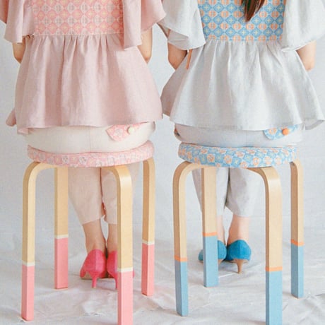 Tile Curtain Pants - Pink