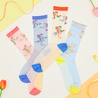 [6月8日まで] Ribbon Sheer Socks