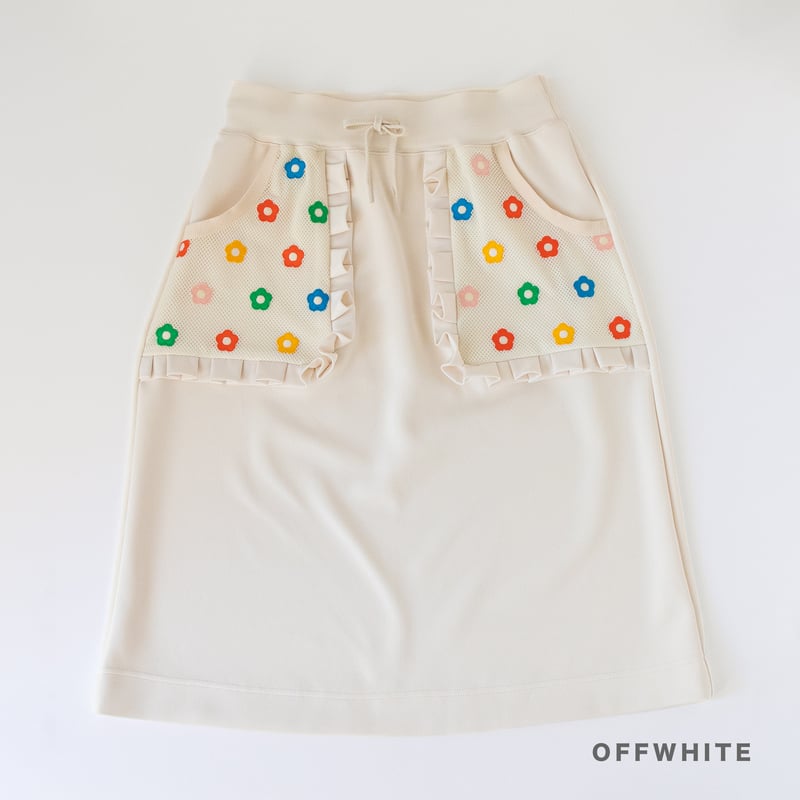 Flower Sweat Skirt | HOWTOVENUS