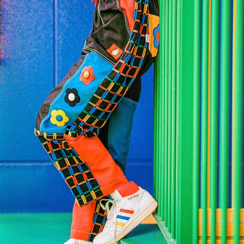 Patchwork Park Pants - BLACK | HOWTOVENUS
