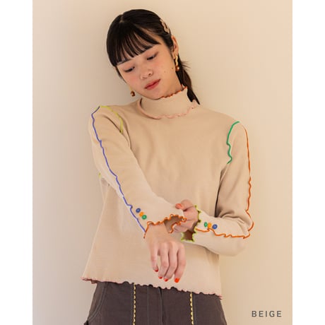 Colorful Mellow Rib Tops