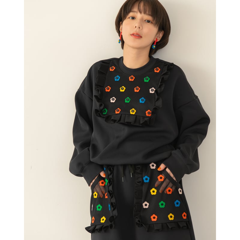 Flower Sweat Skirt | HOWTOVENUS