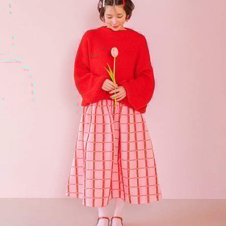 Check Pattern Skirt - PINK