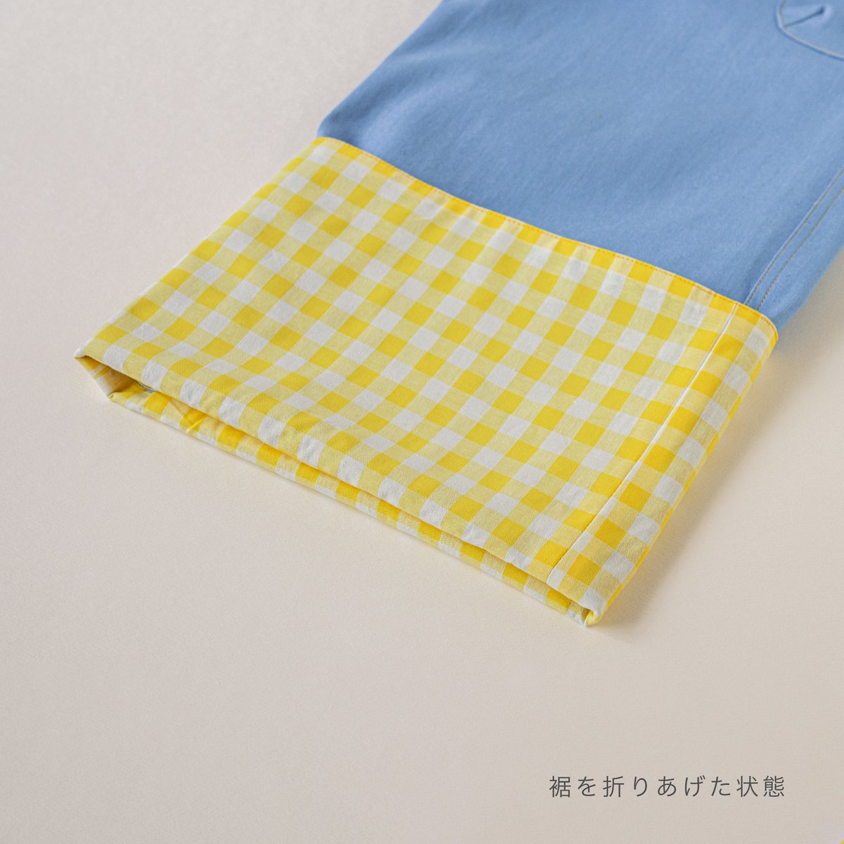 Gingham Check Denim Pants - BL | HOWTOVENUS
