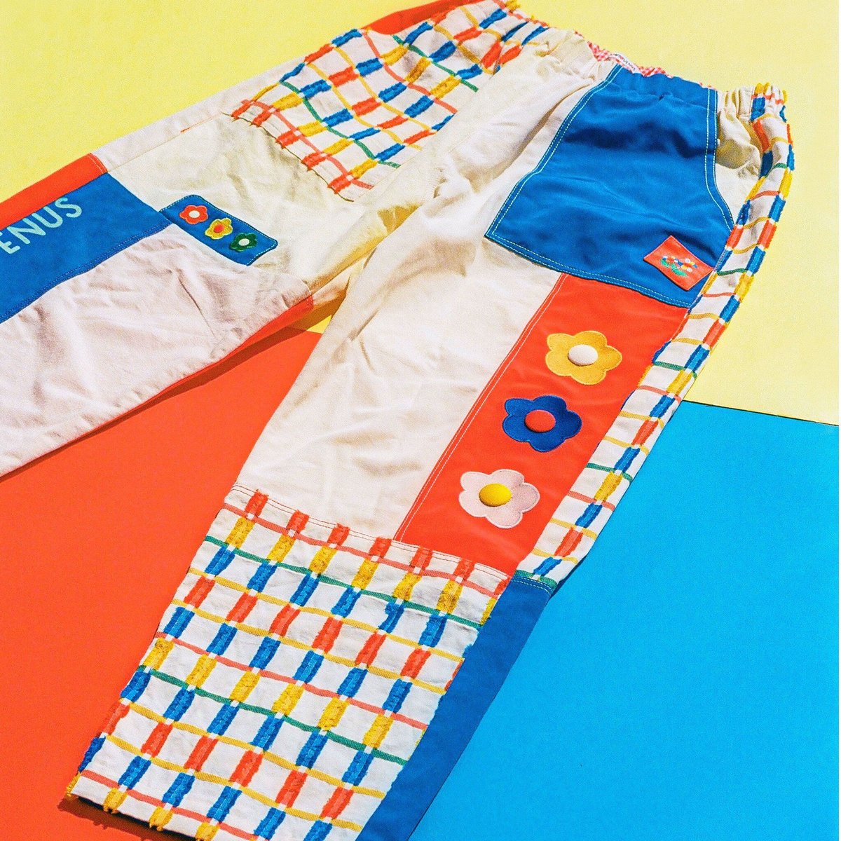 Patchwork Park Pants - COLORFUL | HOWTOVENUS