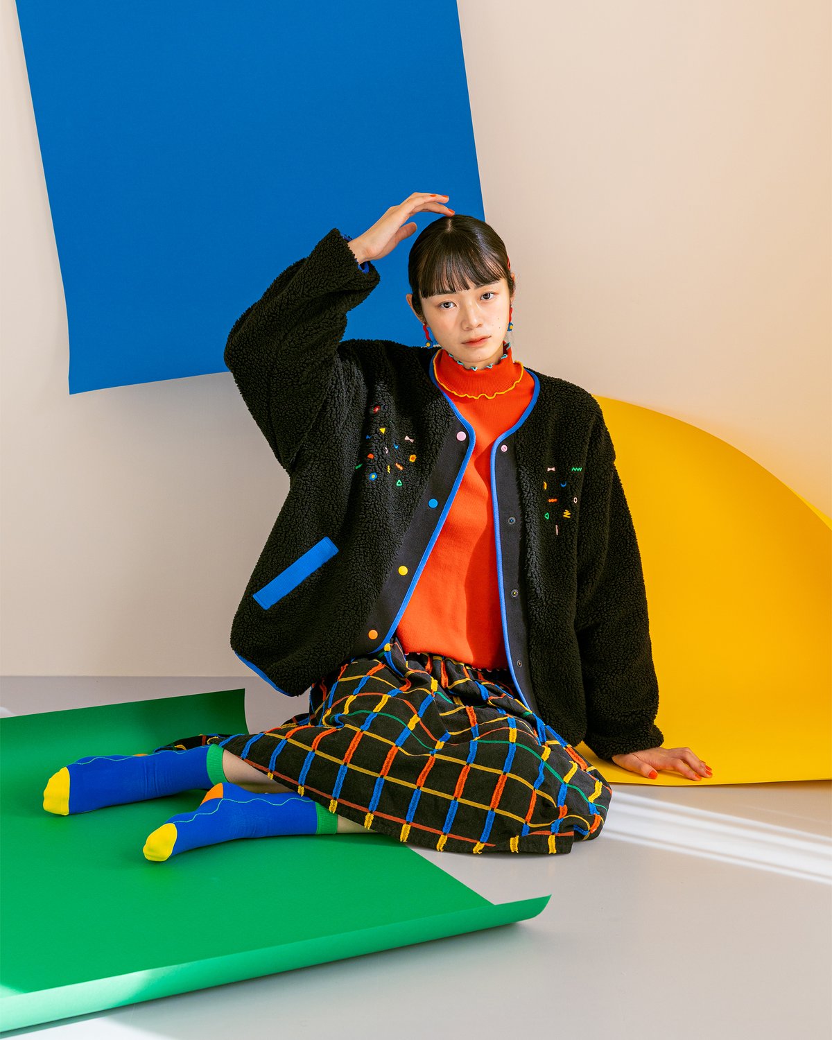 ✨極美品・完売品✨MOUNTEN.flower boa blouson 140 ✨極美品・完売品✨MOUNTEN.flower boa blouson 140