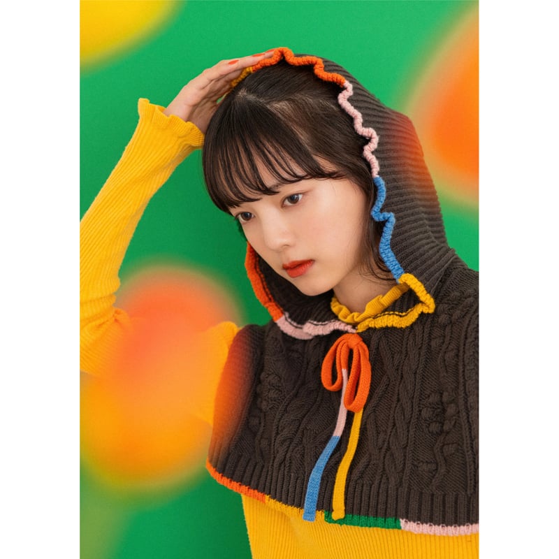 Fuchidori Knit Hood WH/BR | HOWTOVENUS