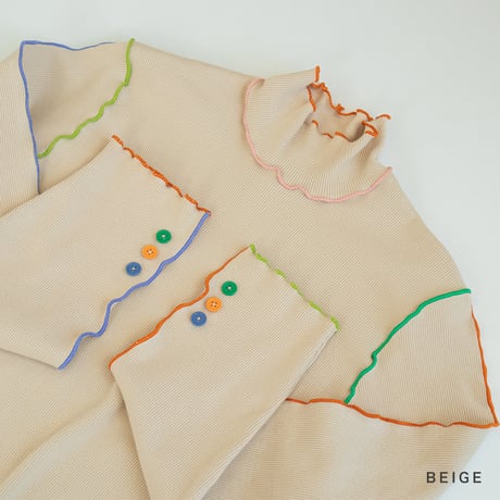 Colorful Mellow Rib Tops