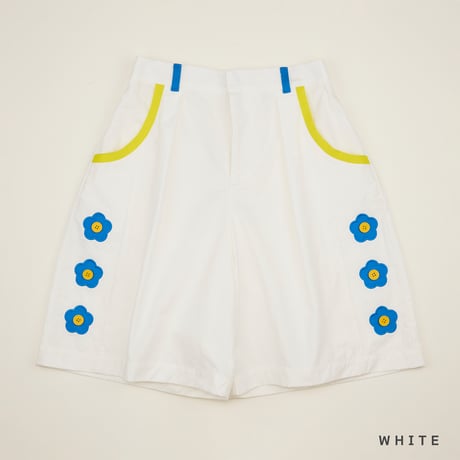 [6月8日まで] Side Flower Half Pants