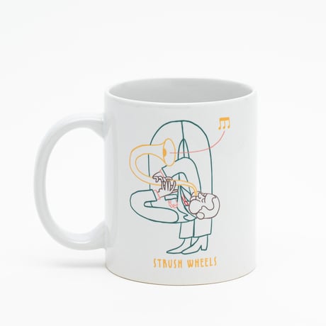 Jazz Man Mug Cup (White) Art by Soy Panday