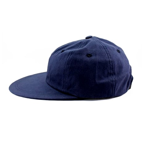 Signature Long-Bill Strap Back Cap (Navy)